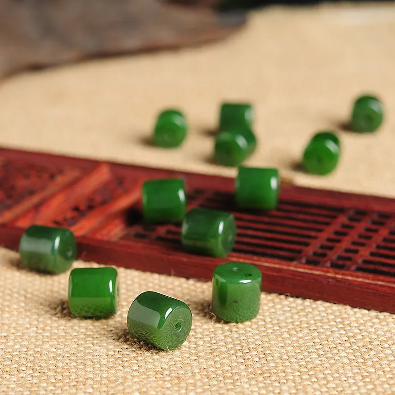 12X12X12mm Natural Jade Beads Nephrite Bead WBD58