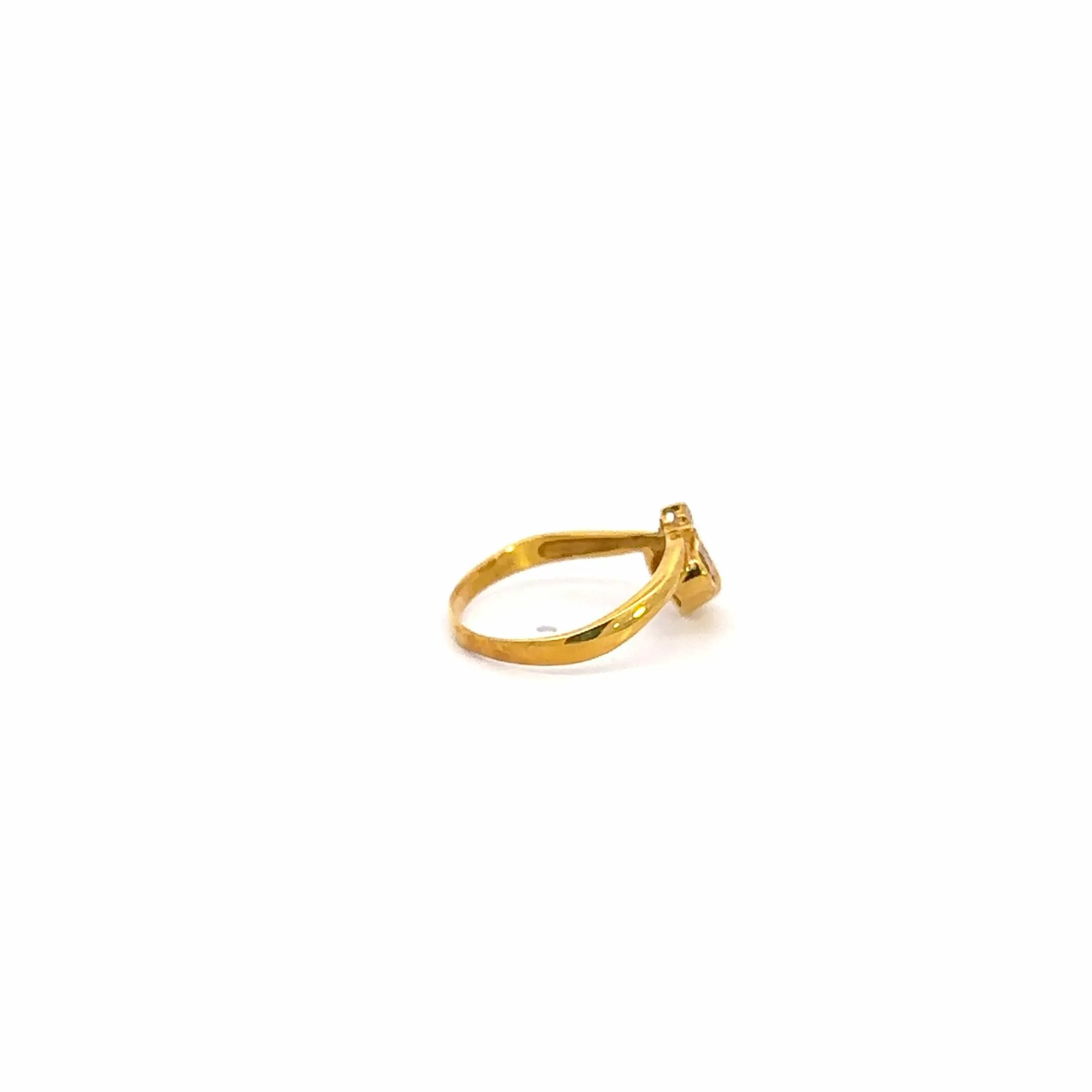 18k Yellow Gold Natural Tourmaline Diamond Ring