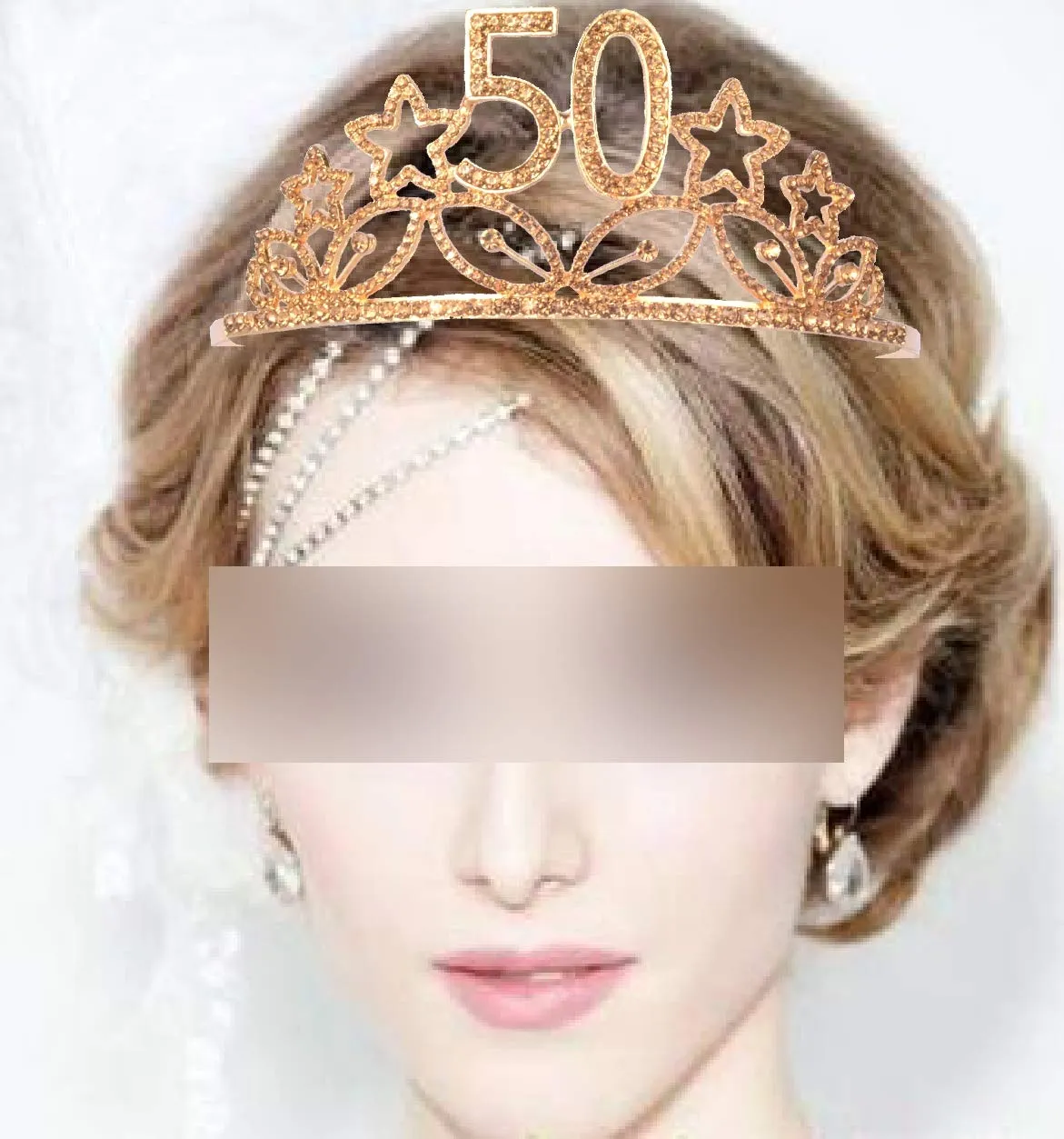 50th Birthday Gifts for Woman,50th Birthday Tiara and Sash,50 Bday Decorations for Women