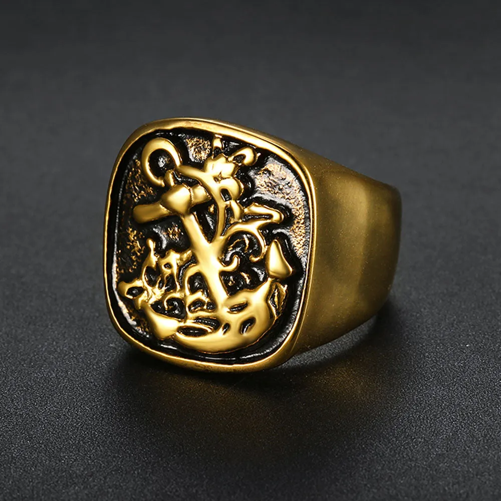 ANCHOR SIGNET RING