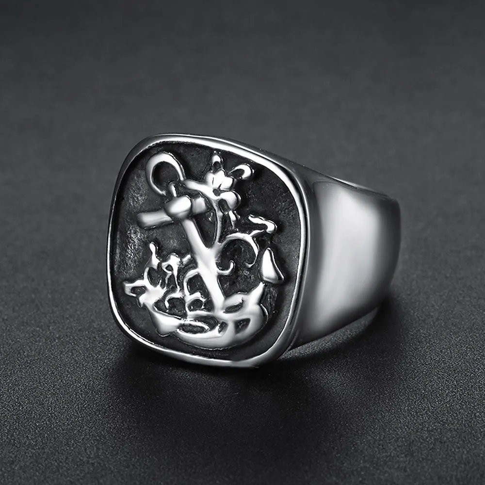 ANCHOR SIGNET RING