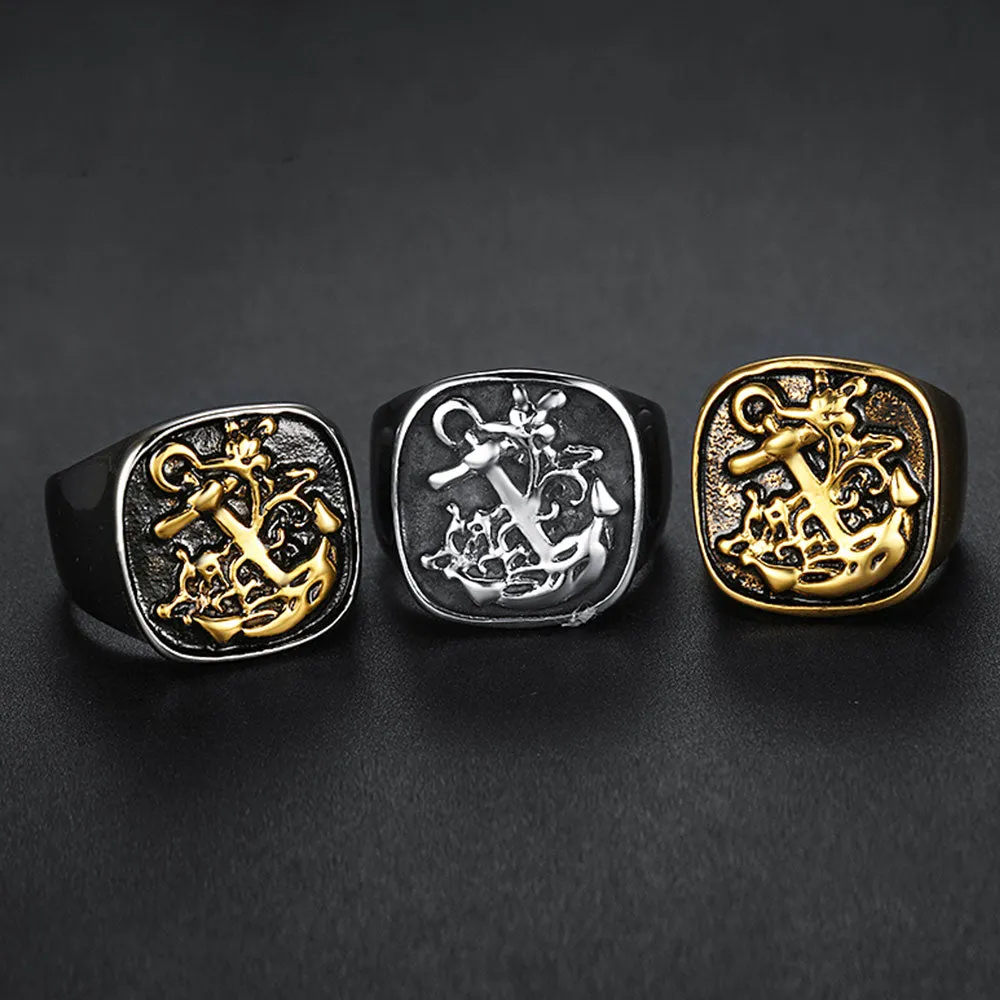 ANCHOR SIGNET RING