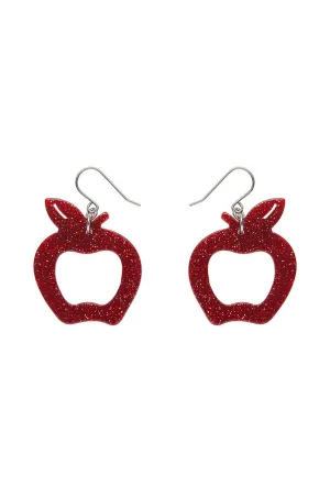 Apple Glitter Drop Earrings by Erstwilder Multiple Colors!