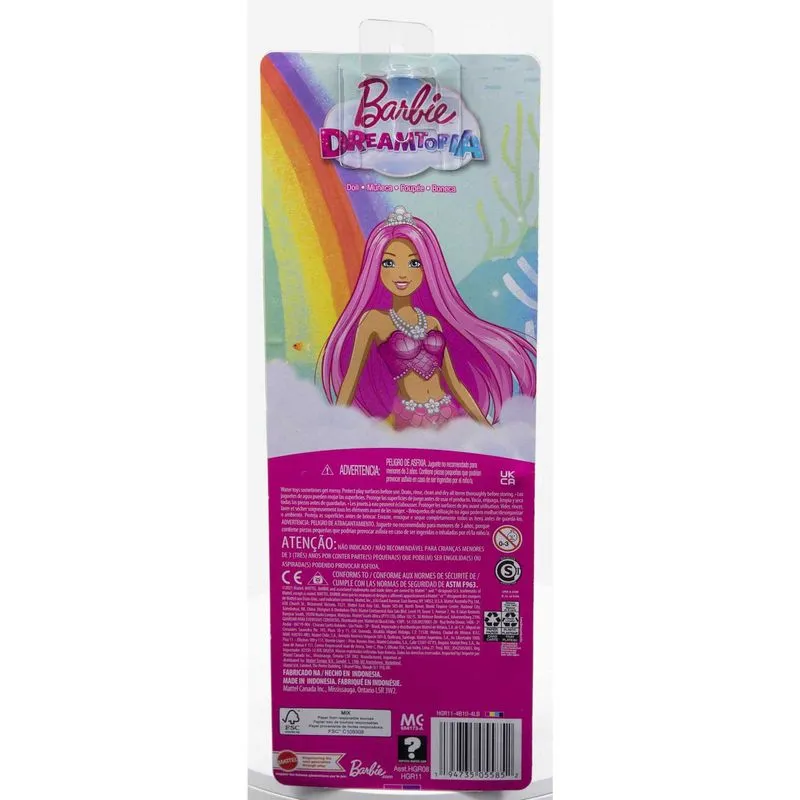 Barbie Dreamtopia Core Mermaid Doll Pink Hair