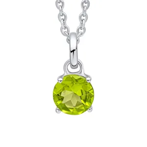 Beginnings Sterling Silver Peridot Green Pendant P5456G