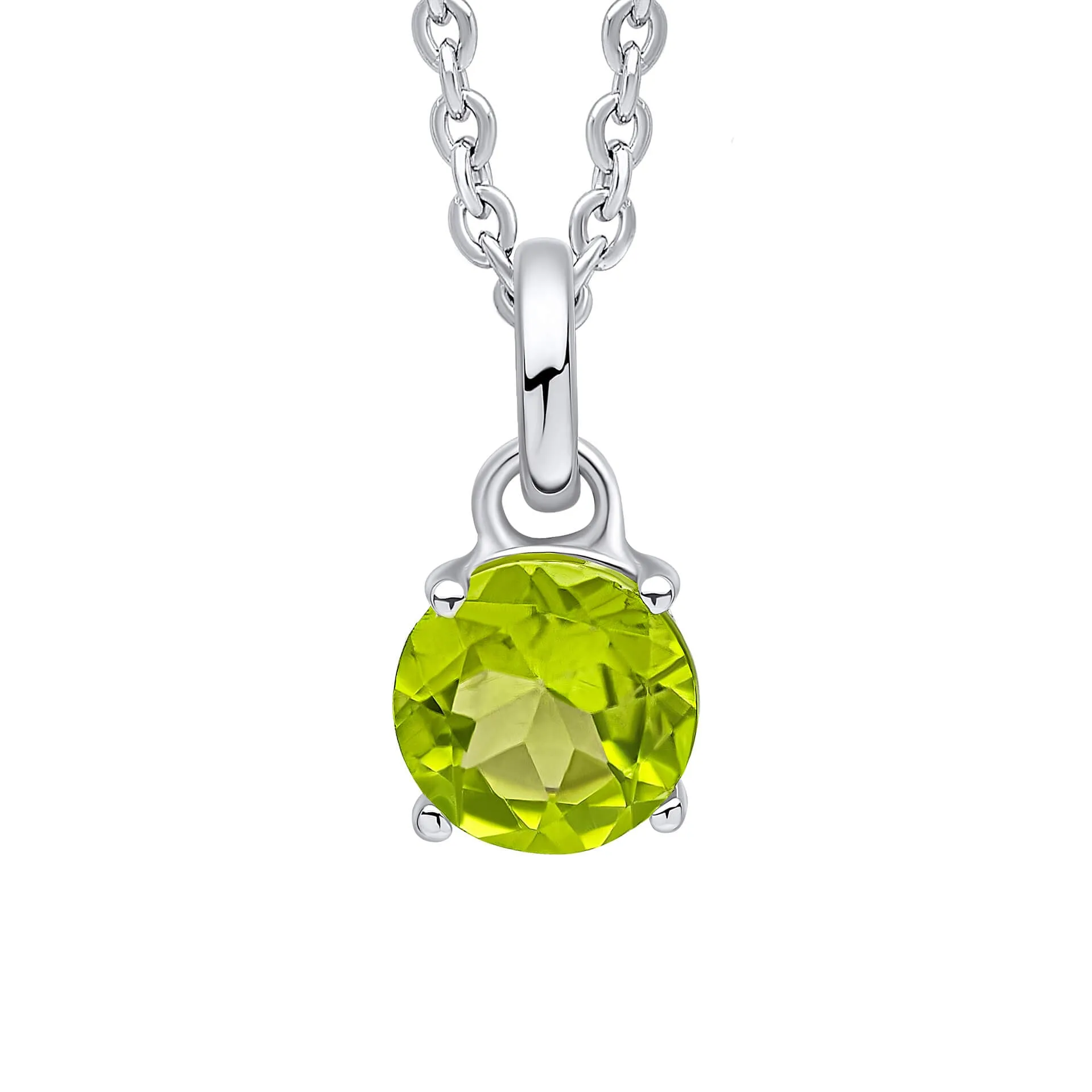 Beginnings Sterling Silver Peridot Green Pendant P5456G