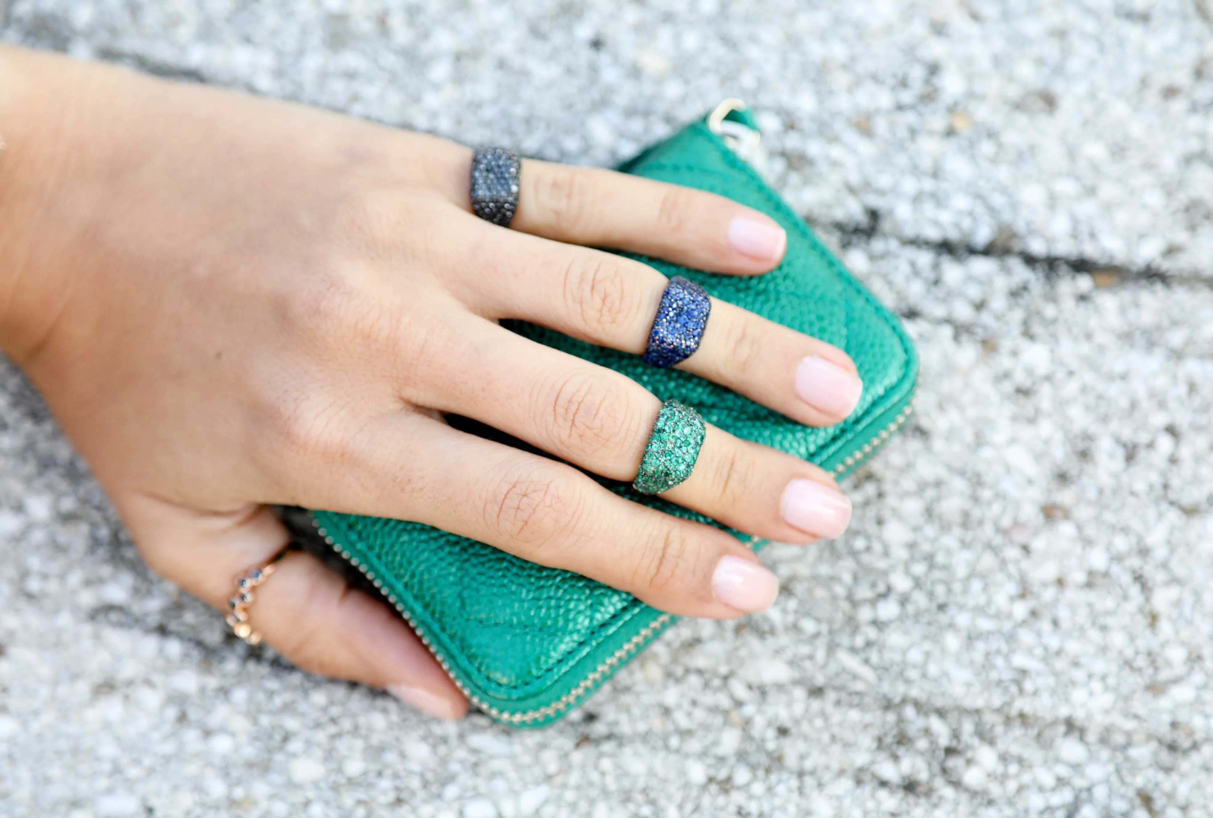 Blue Cube Ring