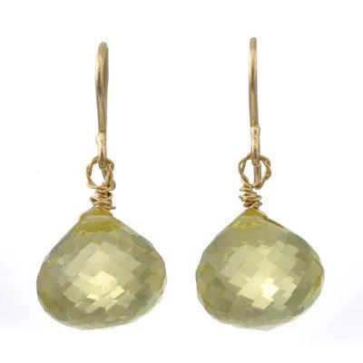 briolette drop earrings