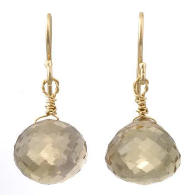 briolette drop earrings