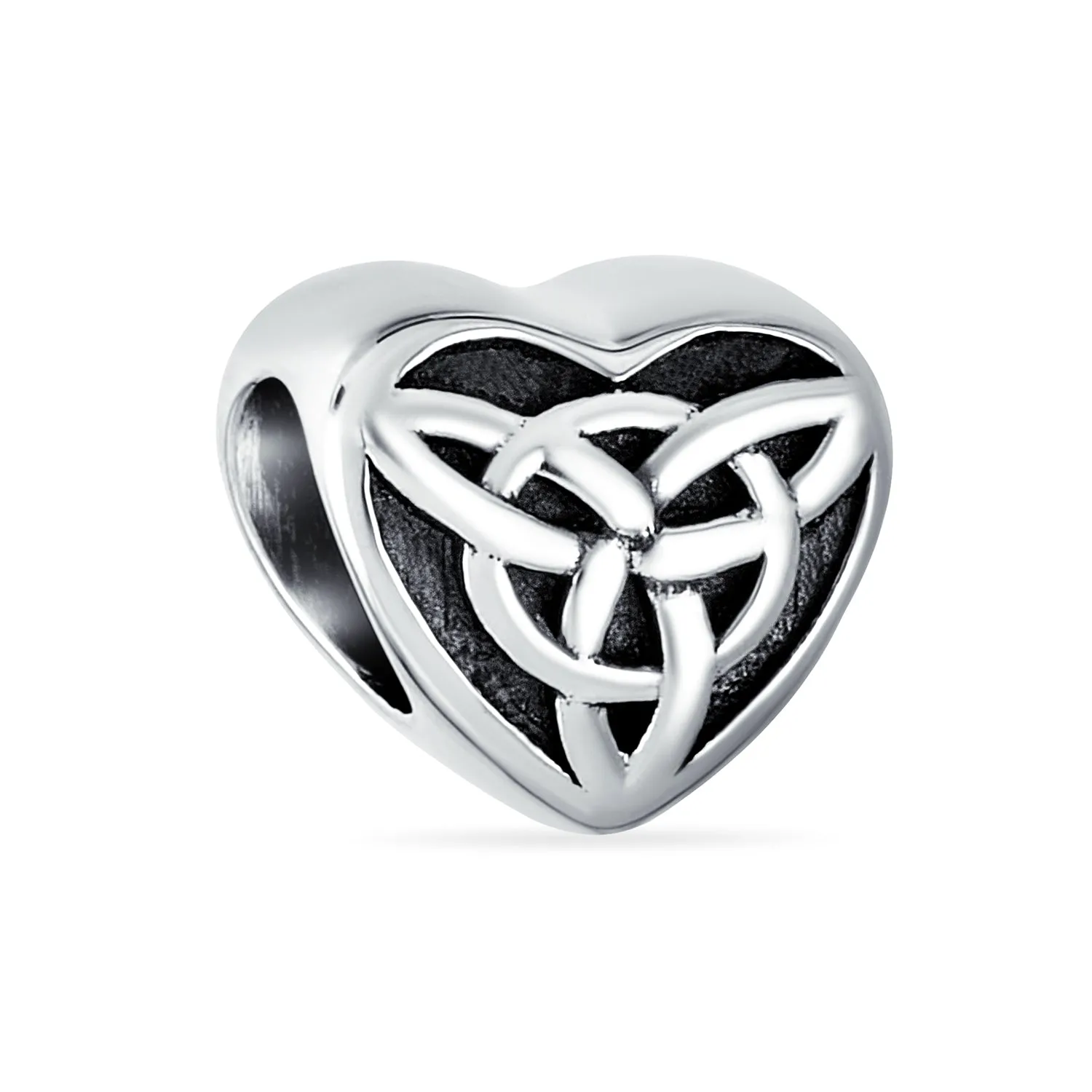 Celtic Love Knot Infinity Trinity Cross Dangle Bead Charm .925 Silver