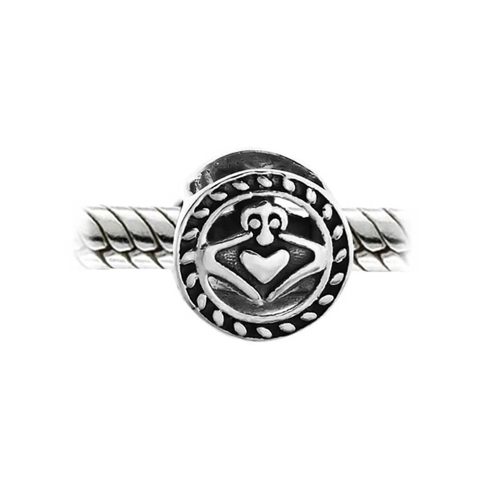 Celtic Love Knot Infinity Trinity Cross Dangle Bead Charm .925 Silver