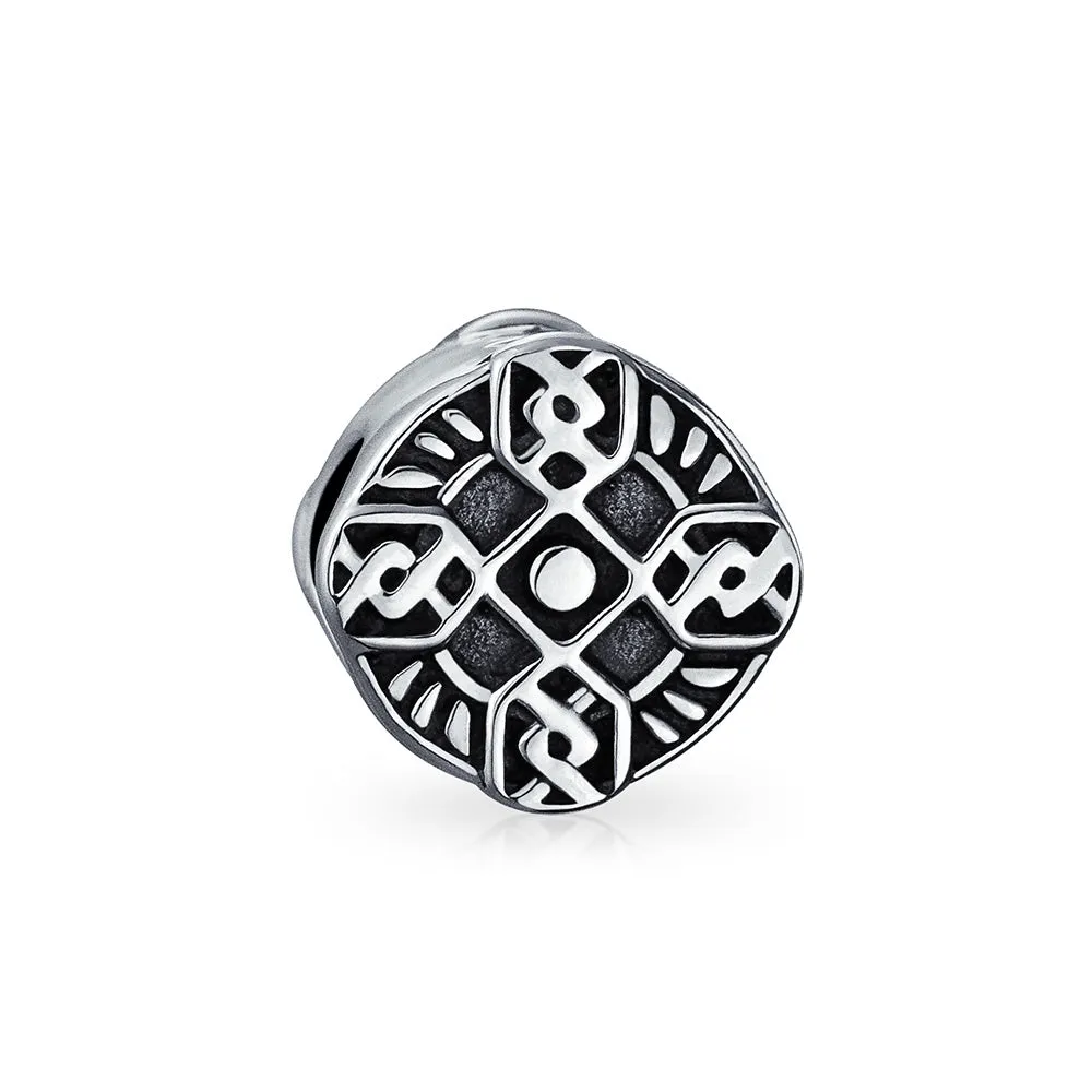 Celtic Love Knot Infinity Trinity Cross Dangle Bead Charm .925 Silver