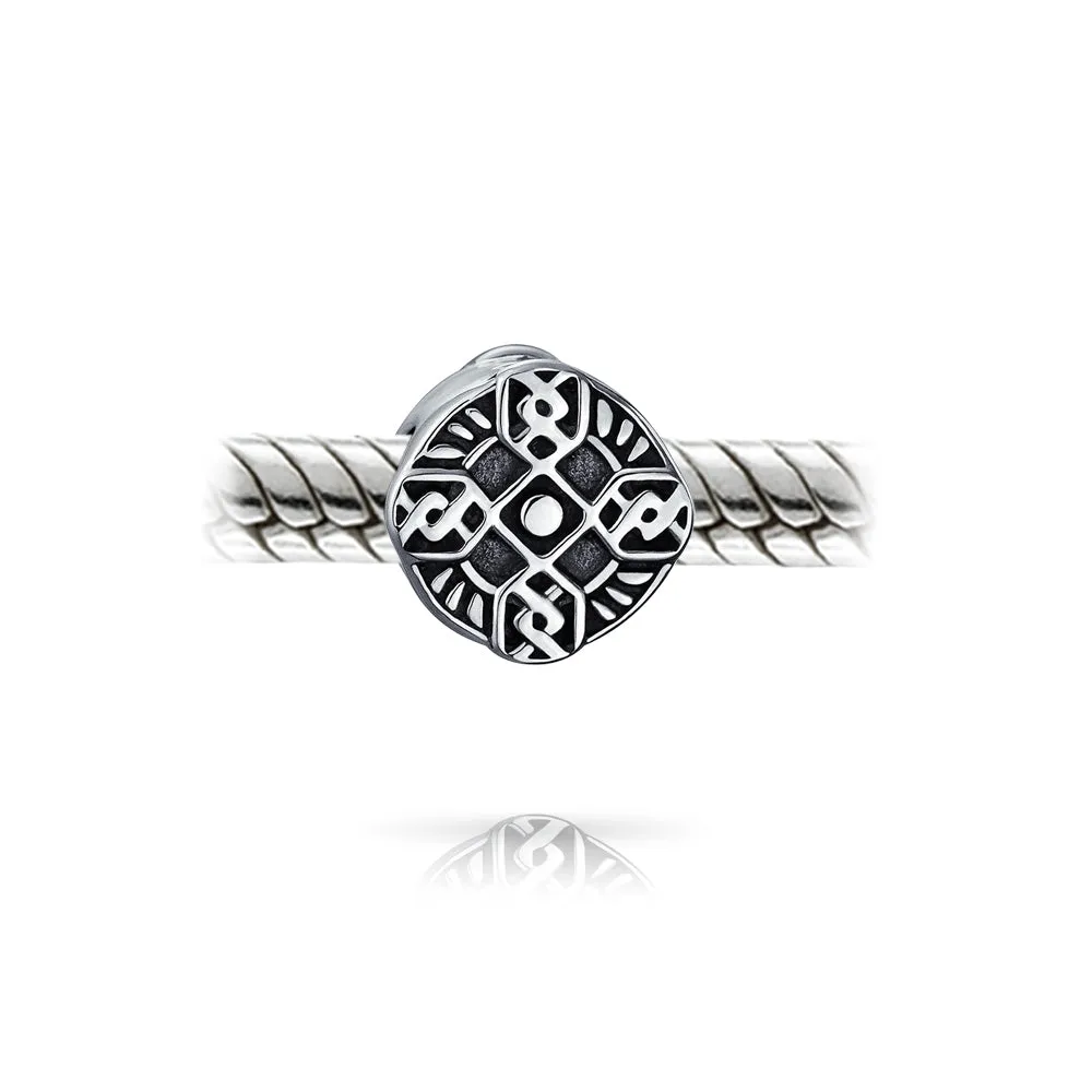 Celtic Love Knot Infinity Trinity Cross Dangle Bead Charm .925 Silver