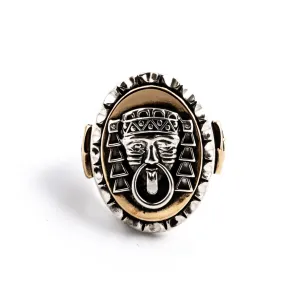 Chalchi Aztec Biker Ring