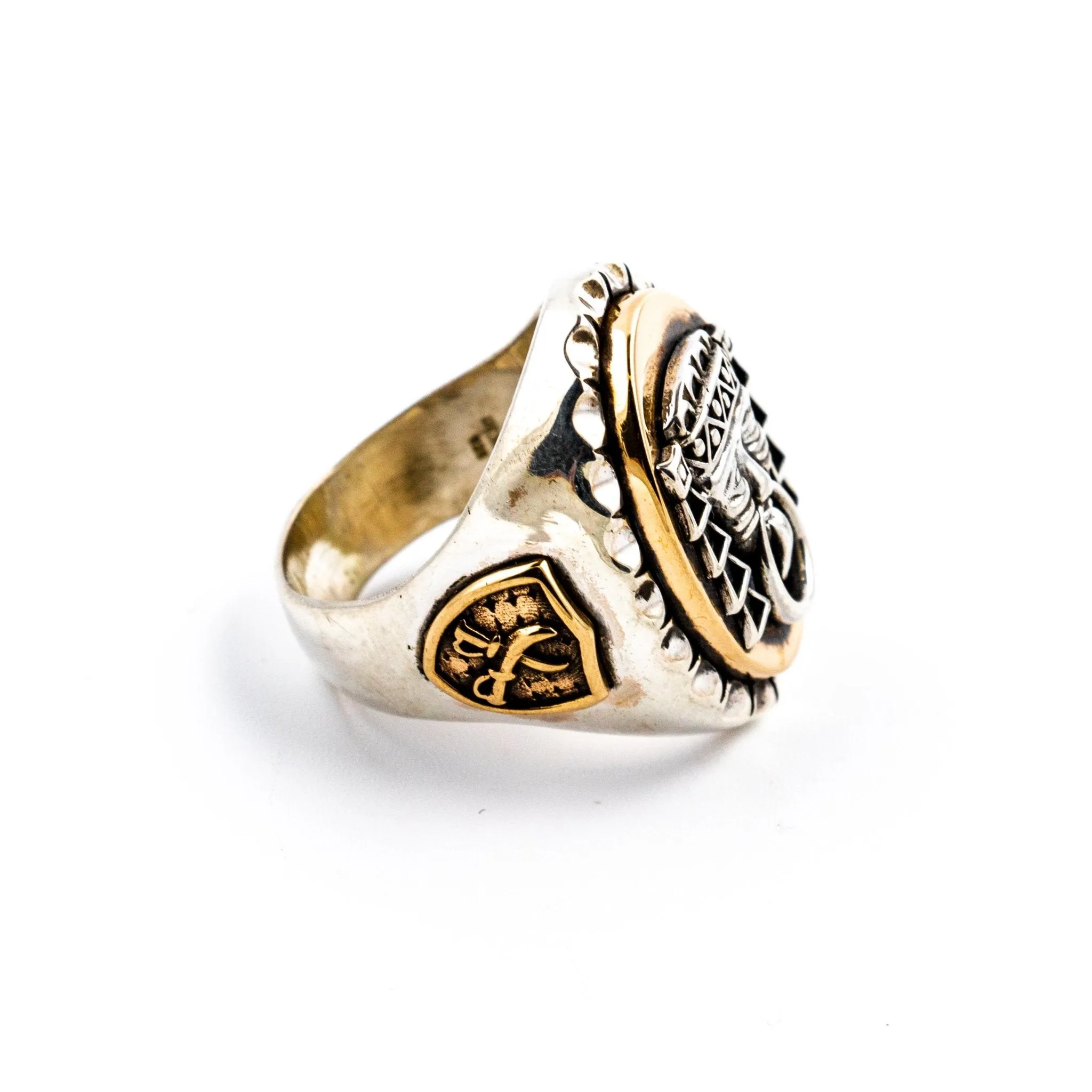 Chalchi Aztec Biker Ring