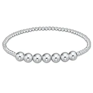 Classic Sterling Beaded Bliss 3mm Bracelet 6mm