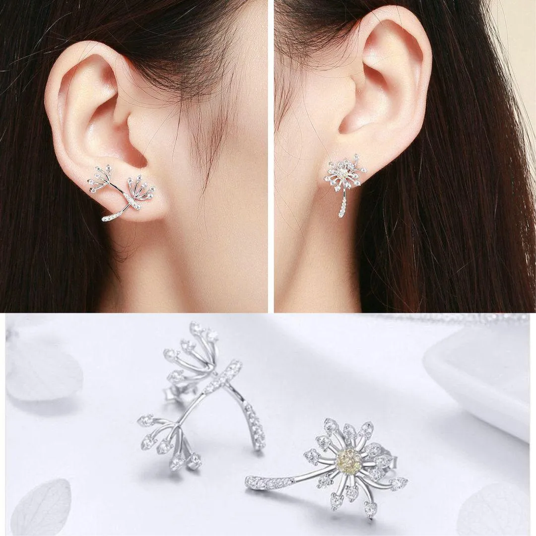 Dandelion Lov' CZ Sterling Silver Jewellery Set