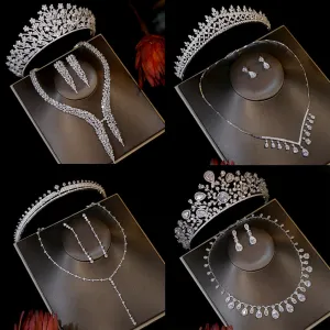 Delightful High Quality Cubic Zirconia Tiara and Jewelry Sets for Any Special Occasion