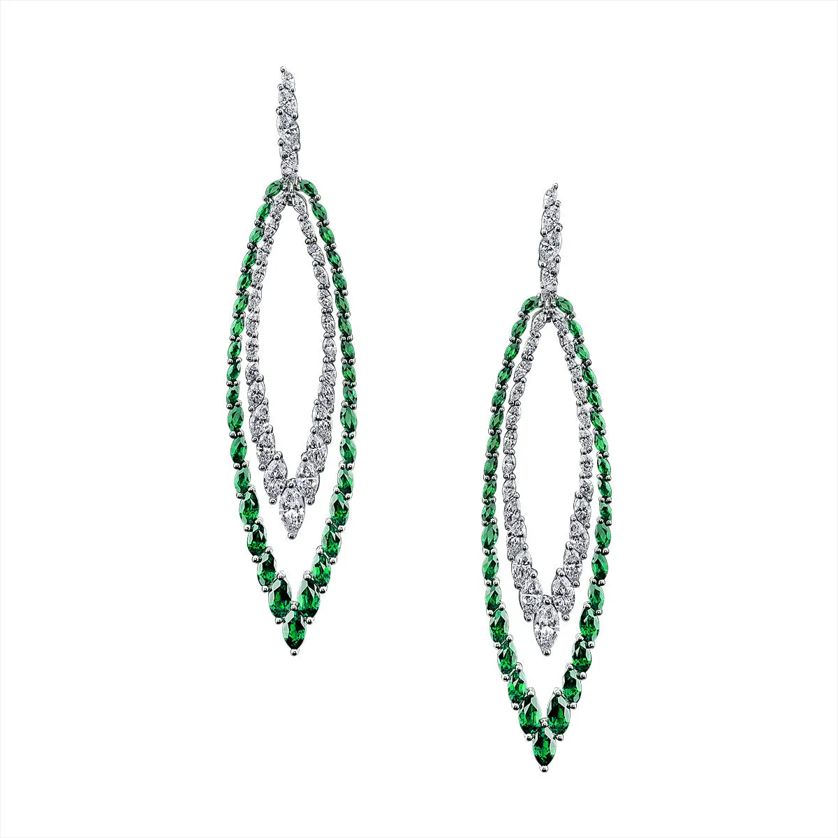 Double Bella Linda Drop Earrings