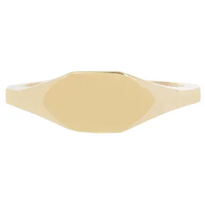 Elongated Summit Signet Ring