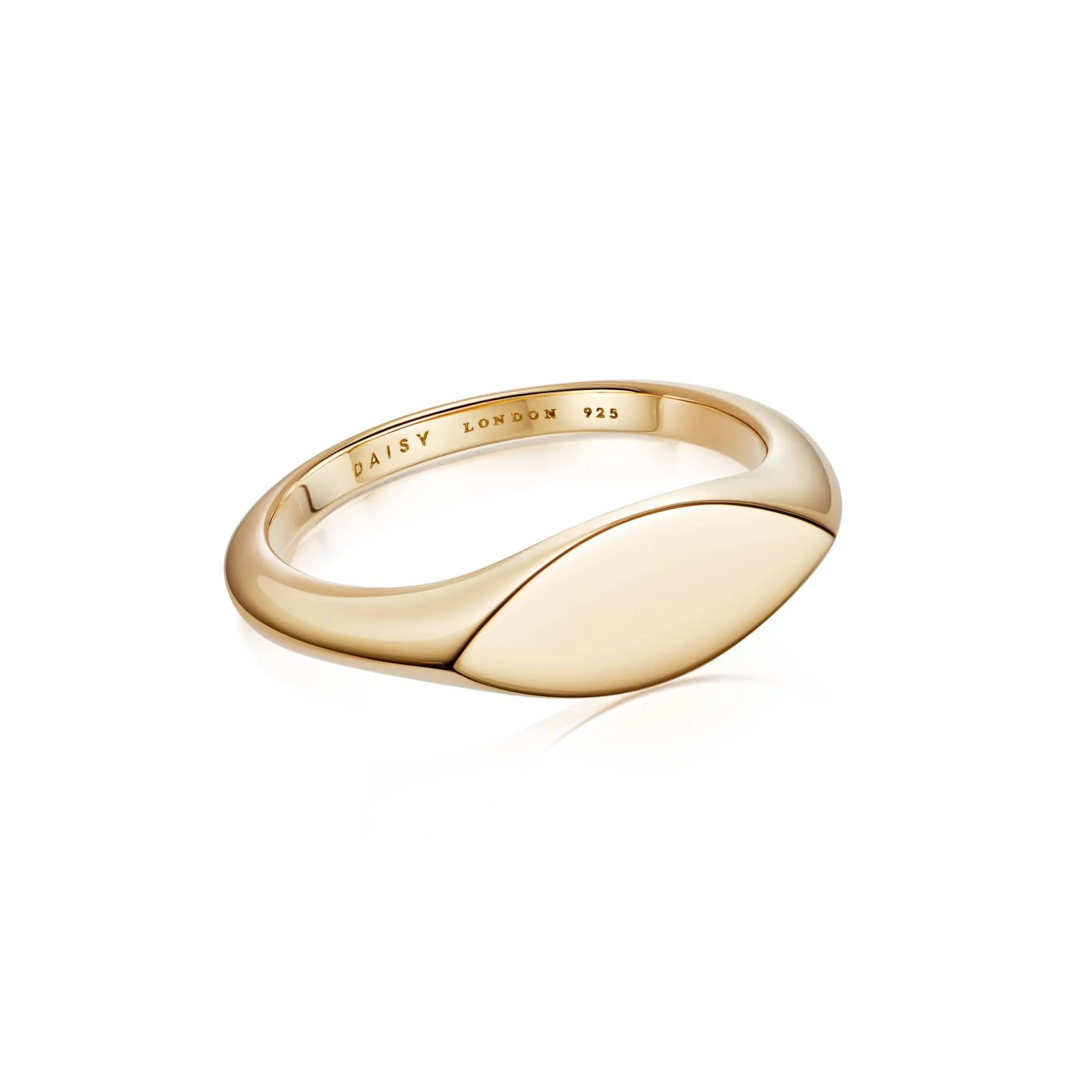 Estée Lalonde Signet Ring 18ct Gold Plate