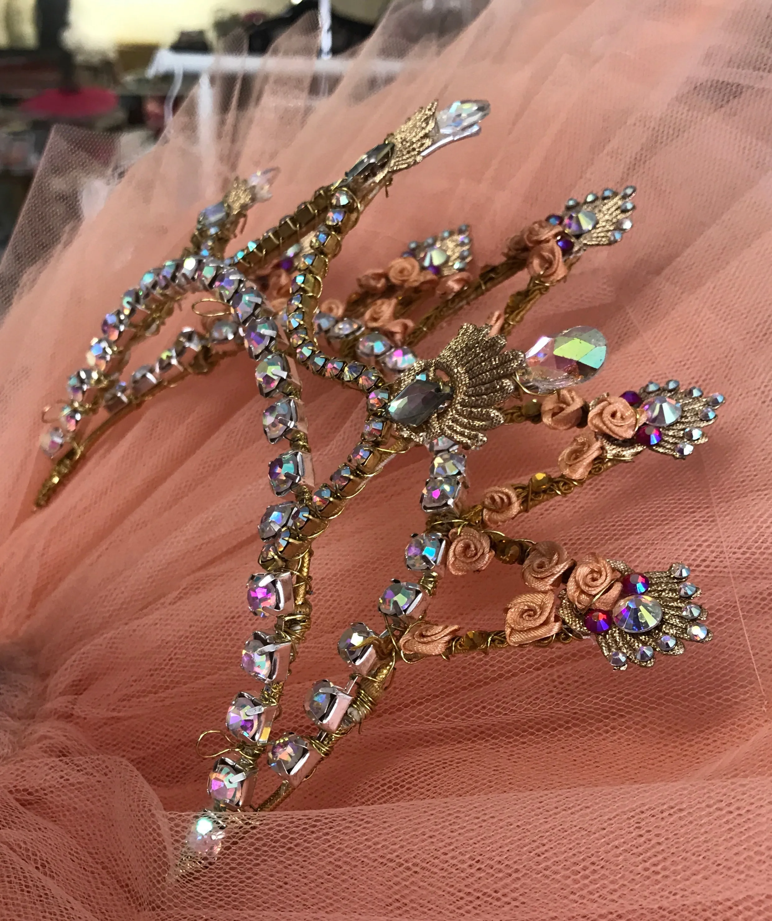 Finger Fairy Gold Head Piece Tiara - Hire Only