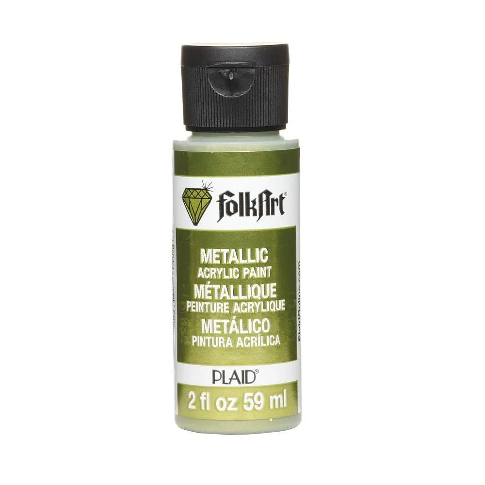 FolkArt Metallic Acrylic Paint 2oz - Peridot