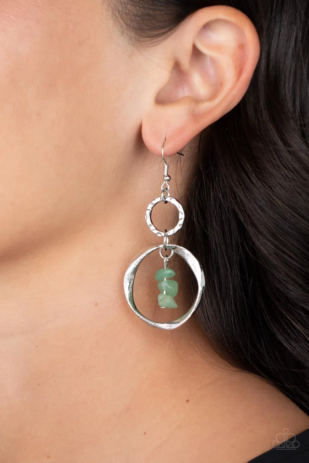 Good-Natured Spirit - Green Earrings - Paparazzi Accessories