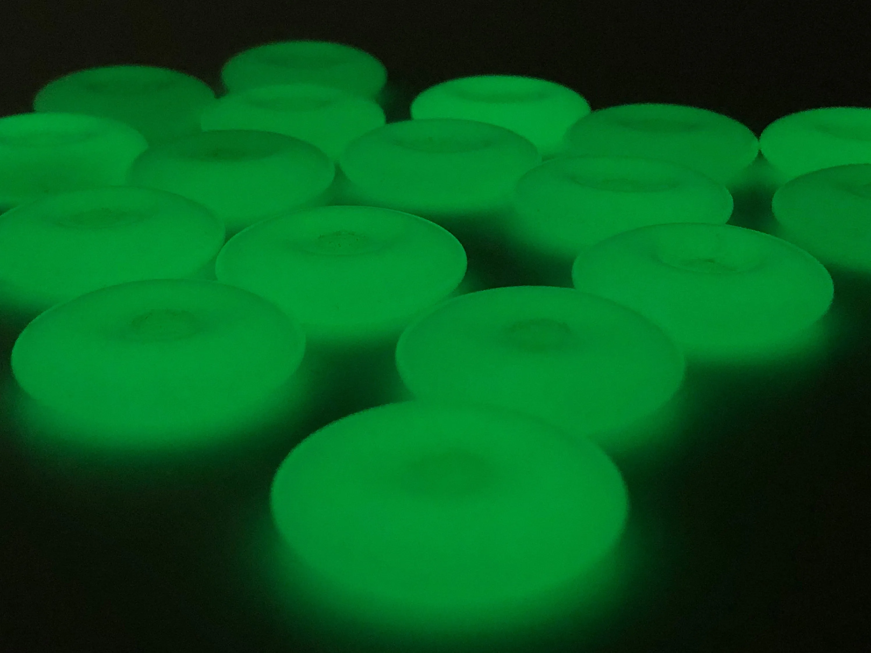 Green Glow In The Dark Donut Jade Beads Sku#BG152