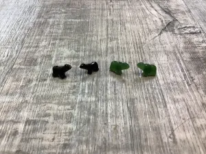 Jade Bear Studs