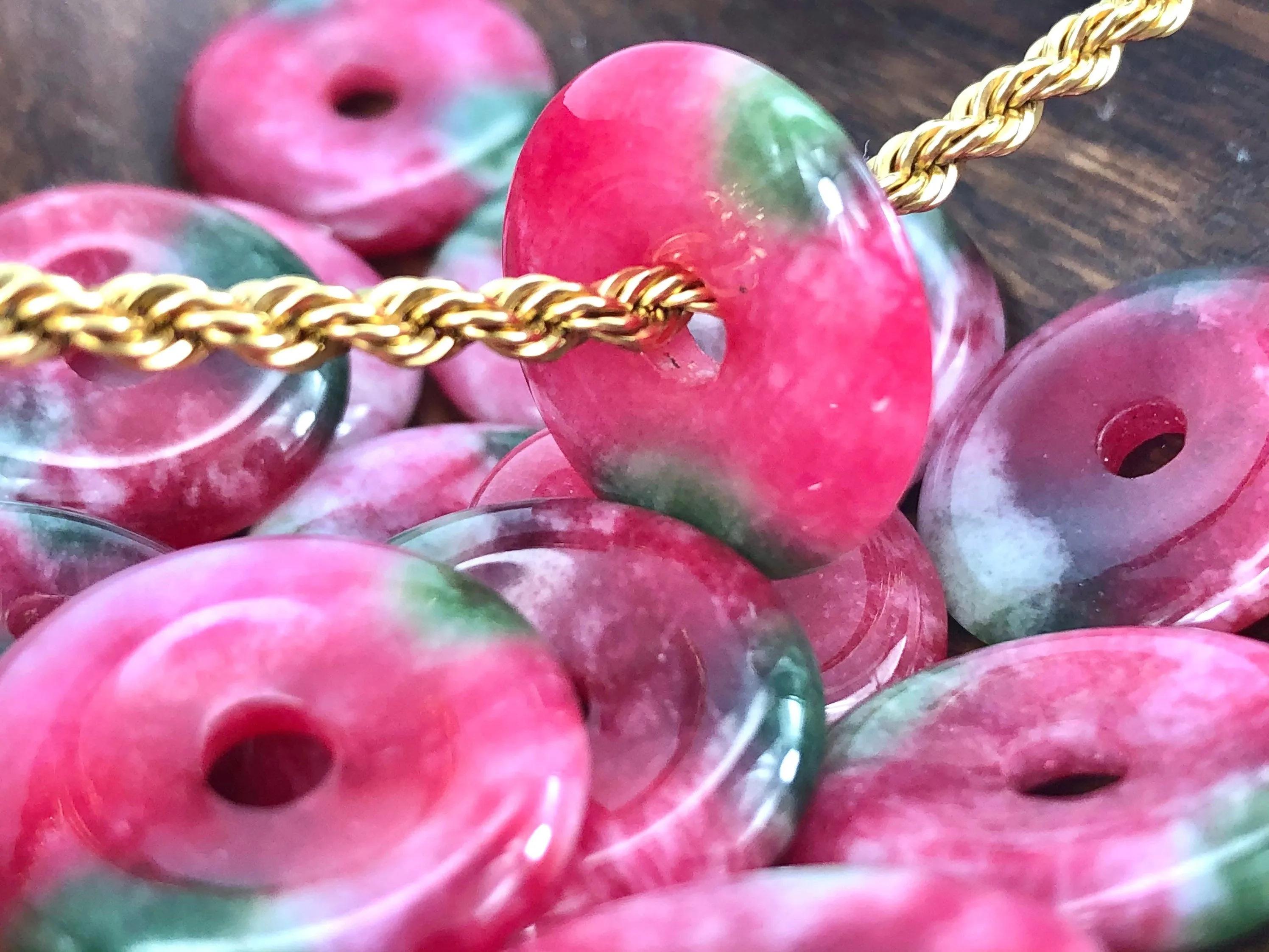 Jade Donut Bead Sku#BG111-2