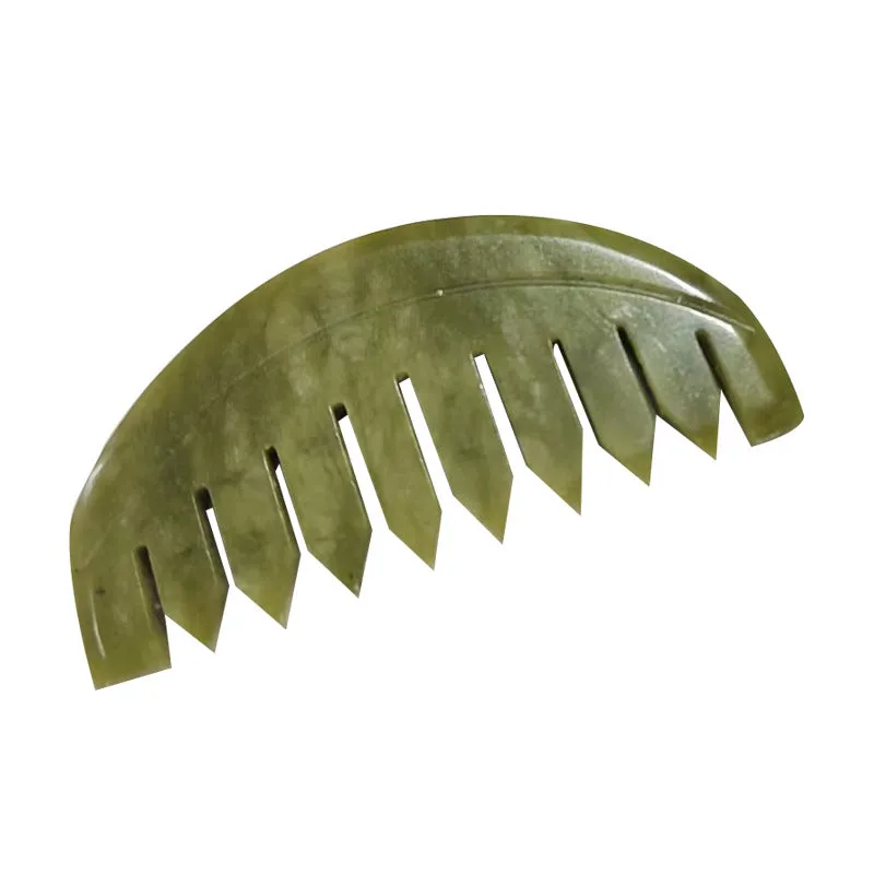 Jade Roller Massager Green Phoenix Jade Horn Scraping Plate Set Facial Face Massage Stick Xiuyan Jade Beauty Instrument