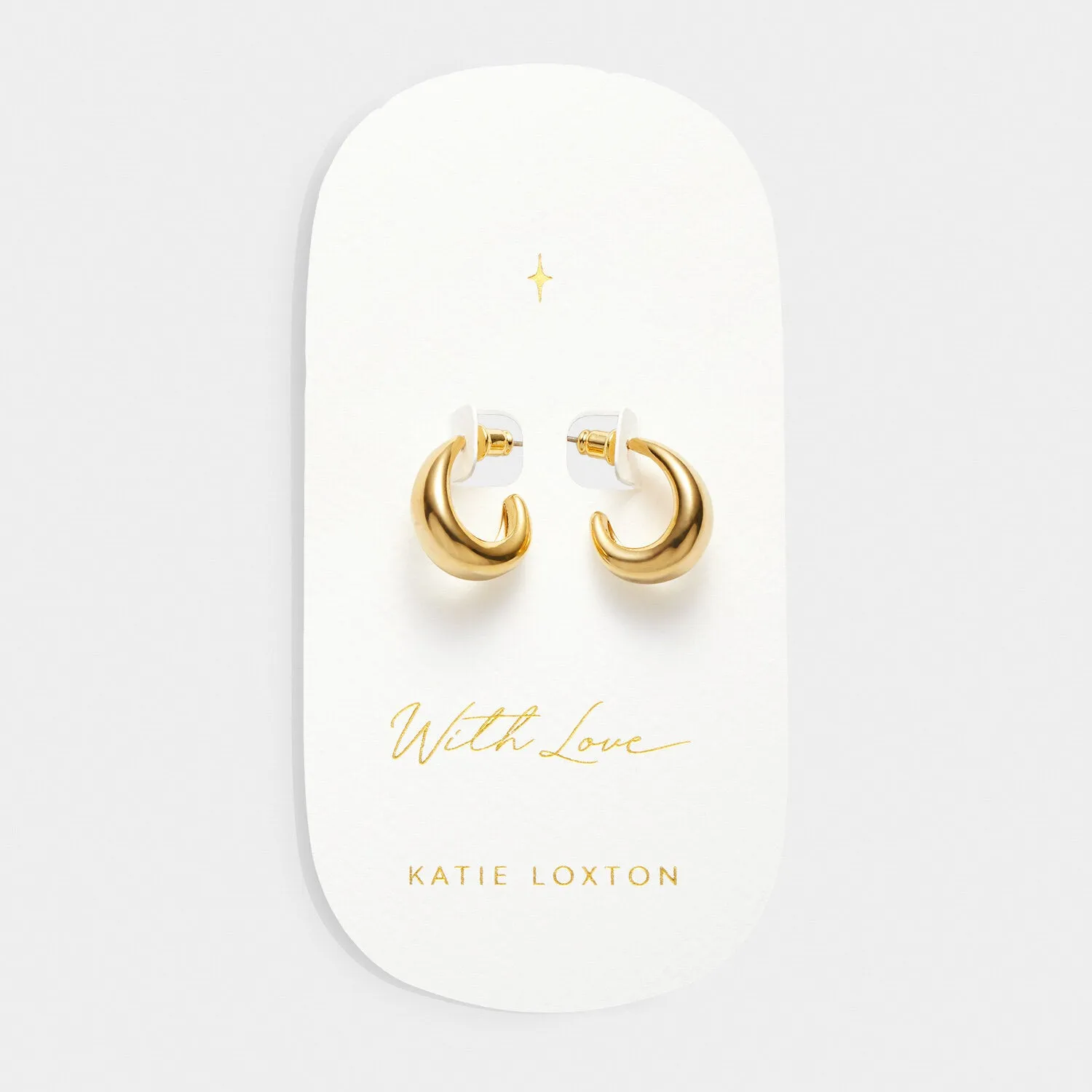 Katie Loxton With Love Signet Hoop Earrings