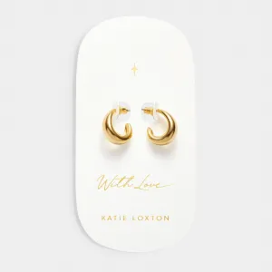 Katie Loxton With Love Signet Hoop Earrings