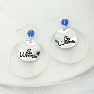 Kentucky Slogan Disc Earrings