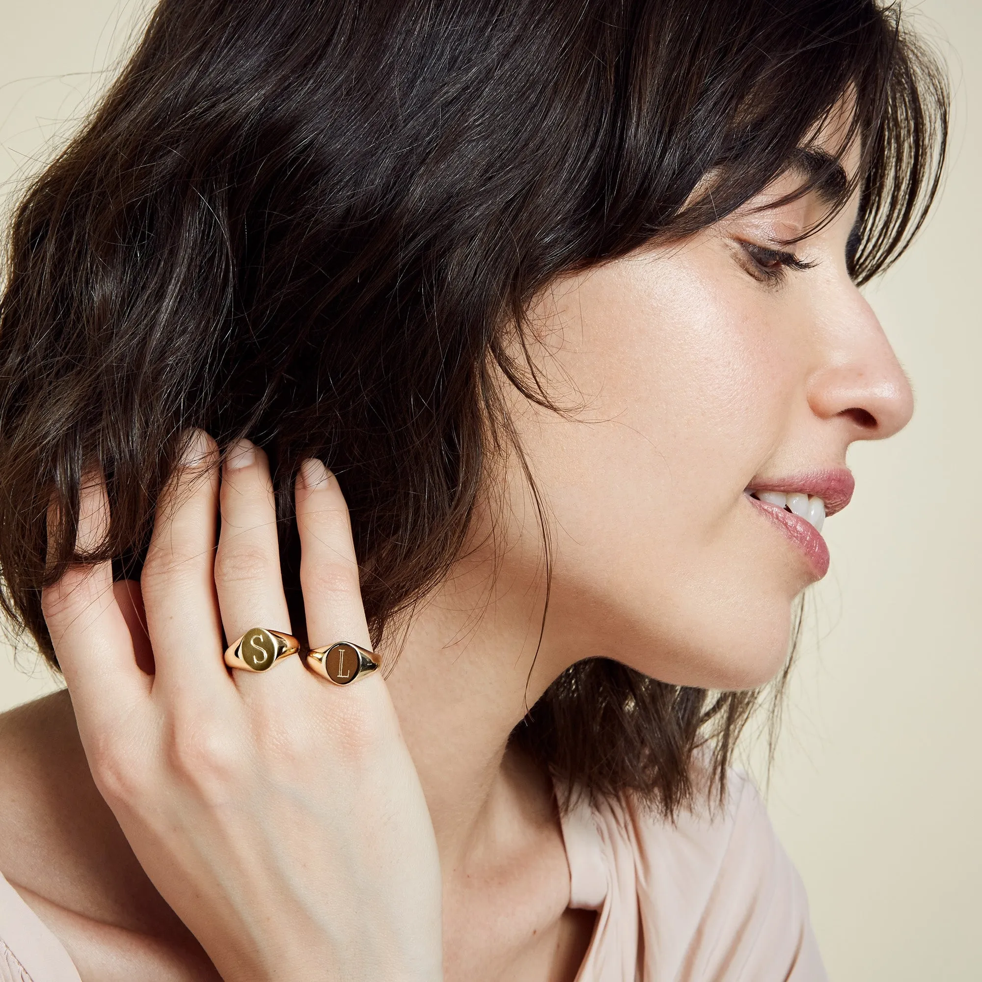 LANA PETITE SIGNET RING