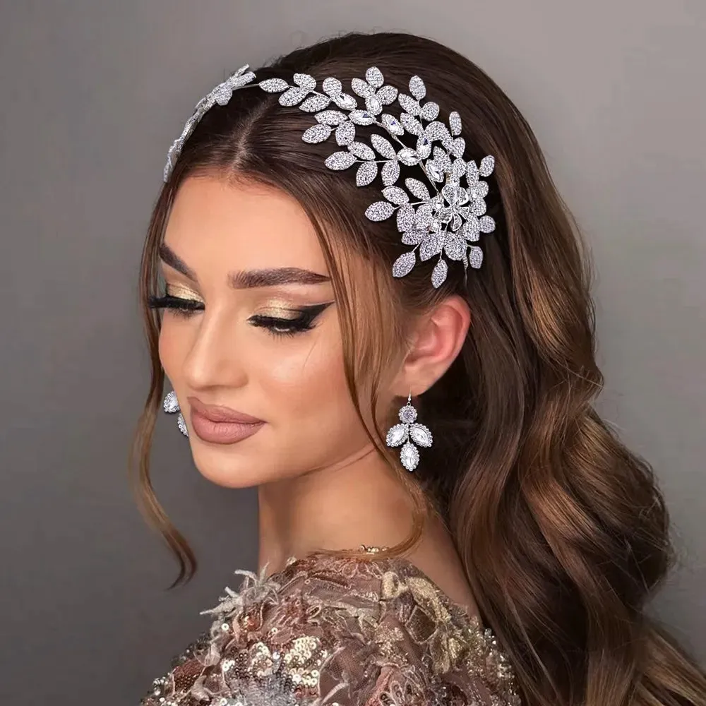 Leaf Bridal Headband - Elegant Wedding Tiara