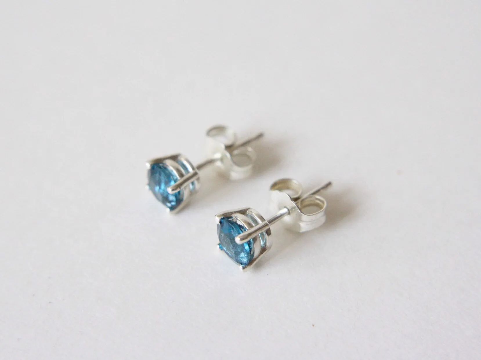 London Blue Topaz Stud Earrings