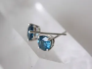 London Blue Topaz Stud Earrings