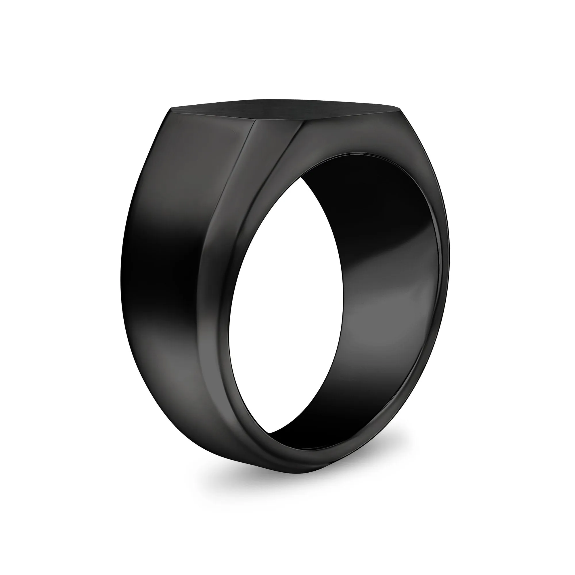 Matte & Shiny Signet Ring