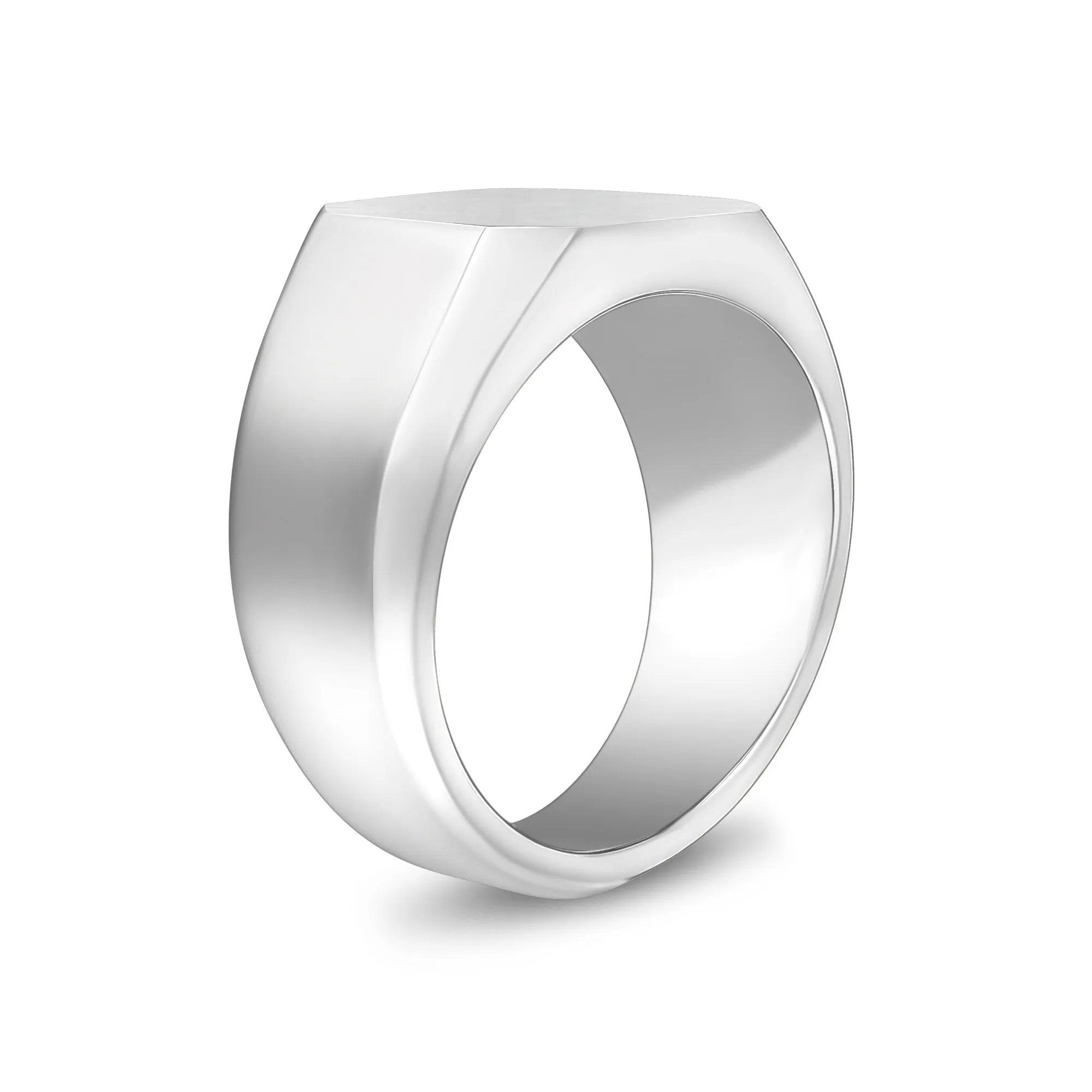 Matte & Shiny Signet Ring