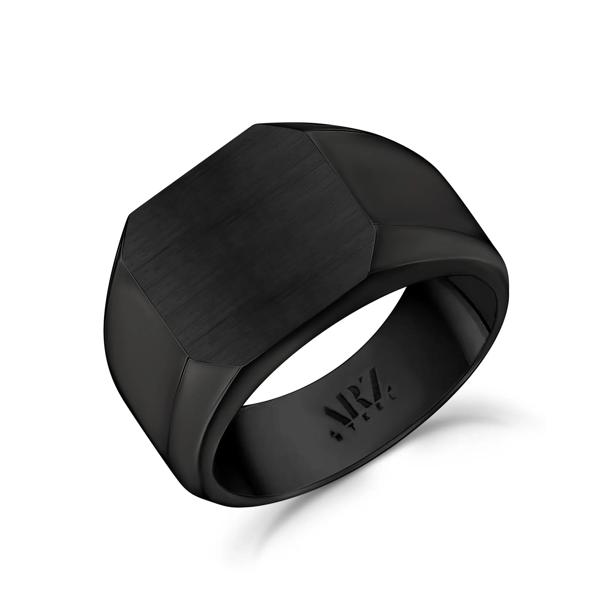 Matte & Shiny Signet Ring