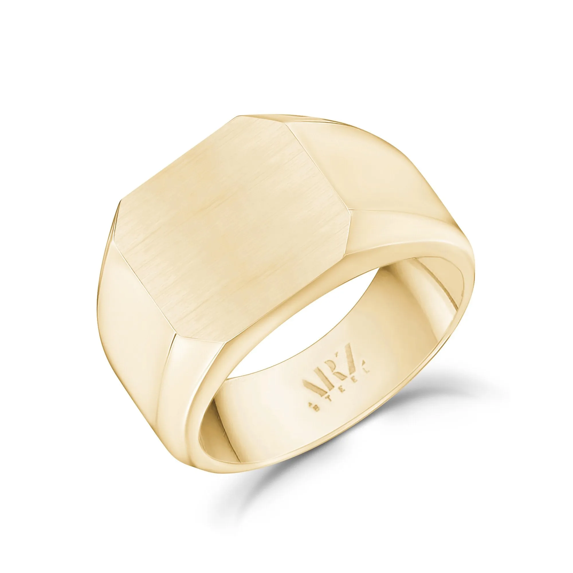 Matte & Shiny Signet Ring