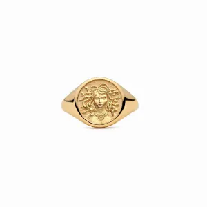 Medusa Signet Ring