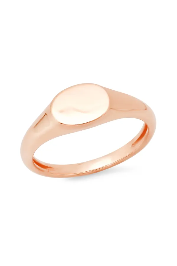 Mini Gold Signet Ring