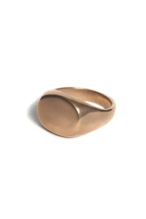 Monogram Small Circle Signet Ring