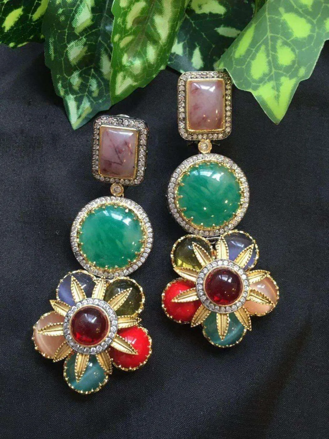 Multicolor Sabyasachi Inspired Earrings