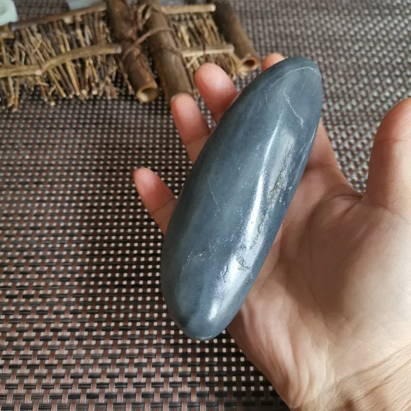 Natural Hetian Jade Rough Nephrite Raw (328g, 13X4X3cm)