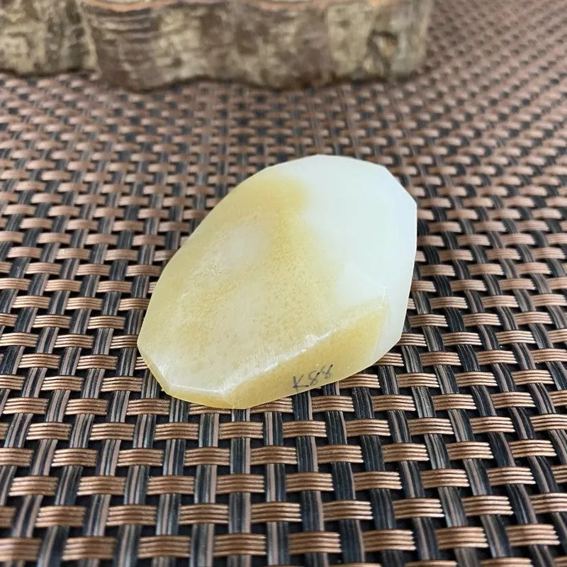 Natural Hetian Jade Rough Nephrite Raw (45g,5.0X3.6X3.0cm)