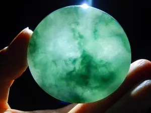 Natural Jade Jadeite Raw (40g, 50X50X6mm)